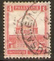 Palestine 1927 4m Rose-pink. SG92.