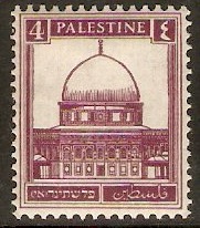 Palestine 1932 4m Purple. SG104.