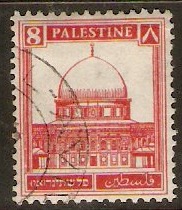 Palestine 1932 8m Scarlet. SG106.