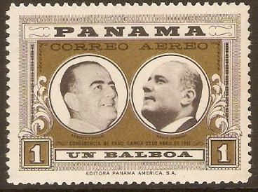 Panama 1961 1b Black and gold. SG716.