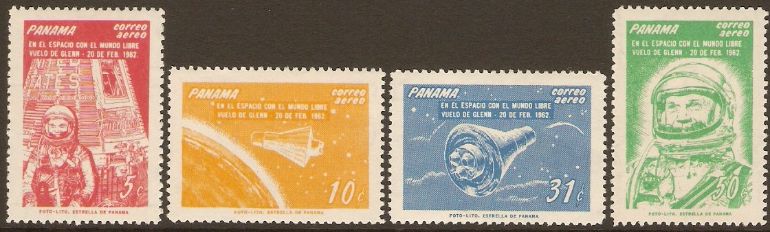Panama 1962 John Glenn's Spaceflight Set. SG769-SG772.
