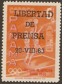 Panama 1963 Press Freedom Stamp. SG792.