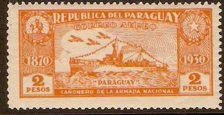 Paraguay 1931 2p Orange. SG399.