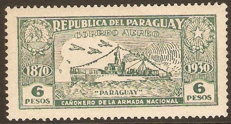 Paraguay 1931 6p Deep-green. SG404.