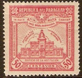 Paraguay 1932 50c + 50c Pink. SG440.