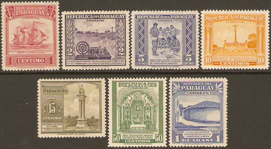 Paraguay 1946 Views Set. SG640-SG646.