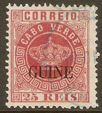 Portuguese Guinea 1881 25r Deep rose. SG13.