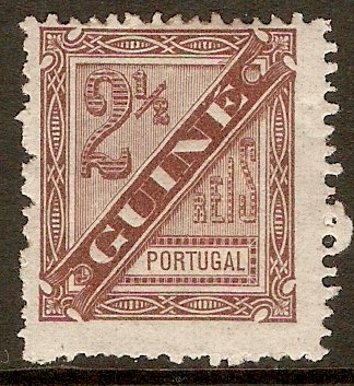 Portuguese Guinea 1876 2½r Brown - Newspaper Stamp. SGN50.