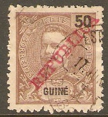 Portuguese Guinea 1911 50r Brown. SG129.