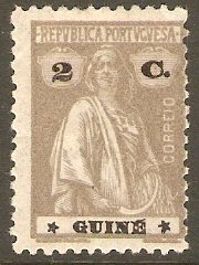 Portuguese Guinea 1919 2c Drab - Ceres Series. SG213.