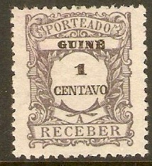 Portuguese Guinea 1921 1c Slate Postage Due. SGD245.