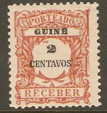 Portuguese Guinea 1921 2c Deep red-brown Postage Due. SGD246.