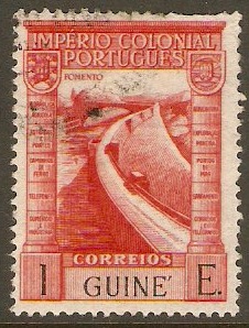 Portuguese Guinea 1938 1E Scarlet. SG282.