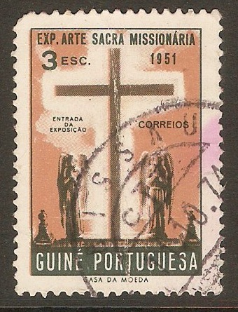 Portuguese Guinea 1953 3E Missionary Art Series. SG325.