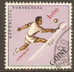 Portuguese Guinea 1962 1E Sports Series - Tennis. SG346.