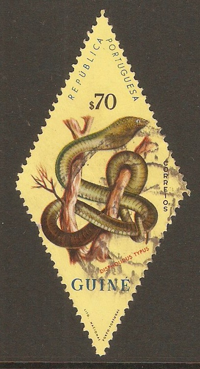 Portuguese Guinea 1963 70c Snakes series. SG354.