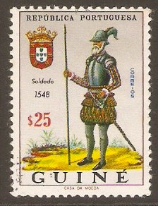 Portuguese Guinea 1966 25c Military Uniforms series. SG367.
