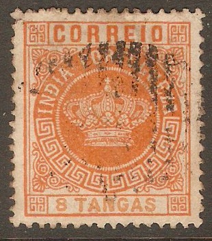 Portuguese India 1882 8t Orange. SG210B(I). - Click Image to Close