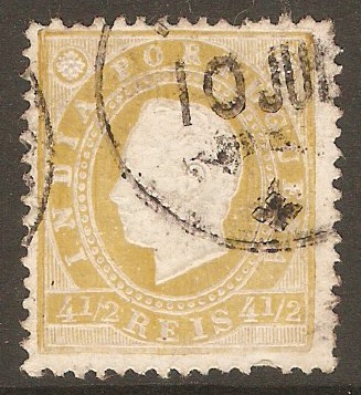 Portuguese India 1886 4½r Olive-green. SG245.