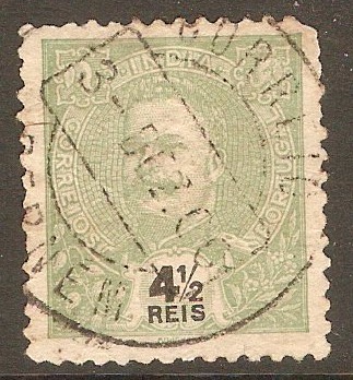 Portuguese India 1898 4½r Pale green. SG284.