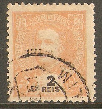 Portuguese India 1903 2r Orange. SG325.