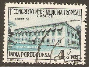 Portuguese India 1952 4t Tropical Medicine Congress. SG606.