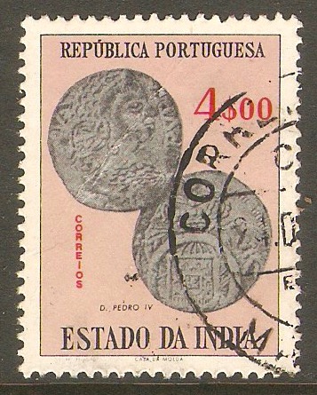 Portuguese India 1959 4E Coins series. SG701.
