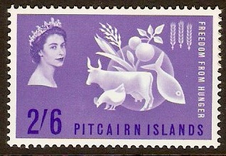 Pitcairn Islands 1963 Freedom from Hunger Stamp. SG32.
