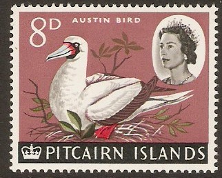 Pitcairn Islands 1964 8d Red-footed Booby Bird. SG42.