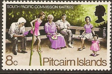 Pitcairn Islands 1972 8c Pacific Commission Series. SG121.