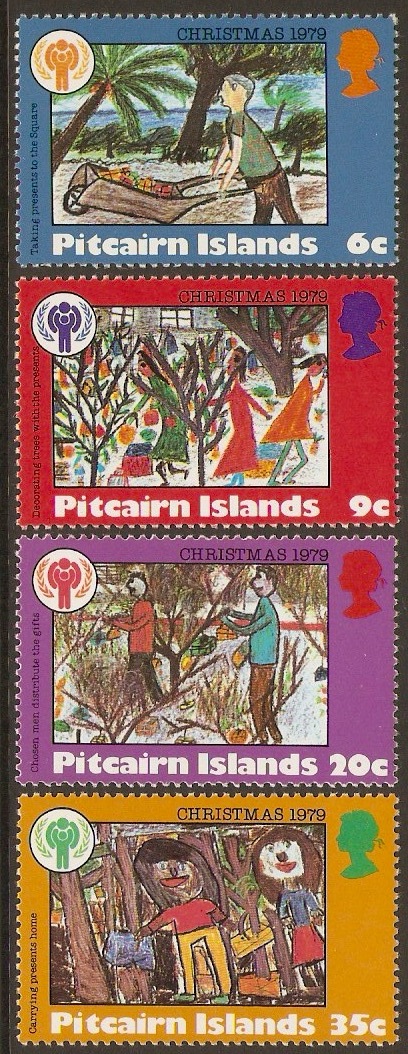 Pitcairn Islands 1979 Christmas Set. SG200-SG203.