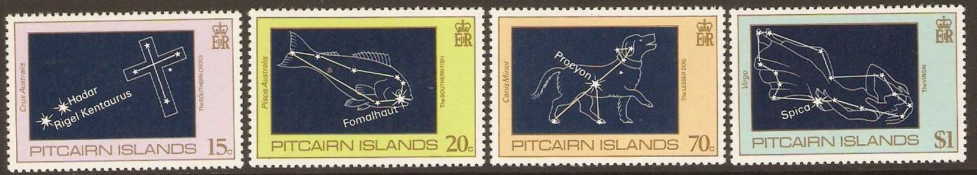 Pitcairn Islands 1984 Night Sky Set. SG259-SG262.