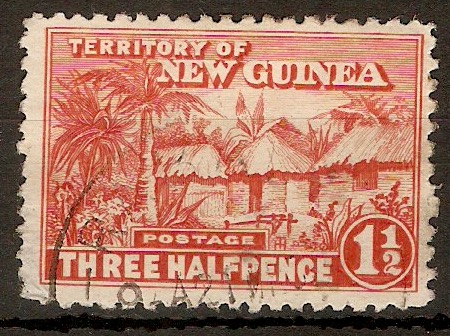 New Guinea 1925 1½d Orange-vermilion. SG126a.