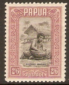 Papua 1932 2s.6d Black and rose-mauve. SG142.