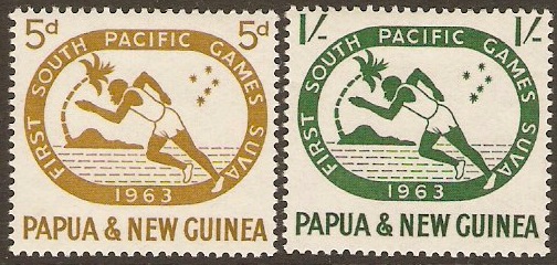 PNG 1963 South Pacific Games Set. SG49-SG50.