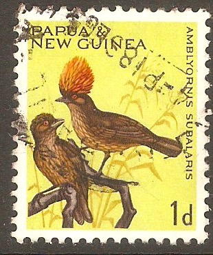 Papua New Guinea 1964 1d Bowerbird - Bird series. SG61.