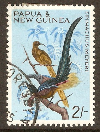 Papua New Guinea 1964 2s Brown Sicklebill - Birds series. SG67.