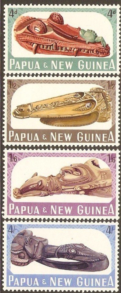PNG 1965 Canoe Prows Set. SG72-SG75.