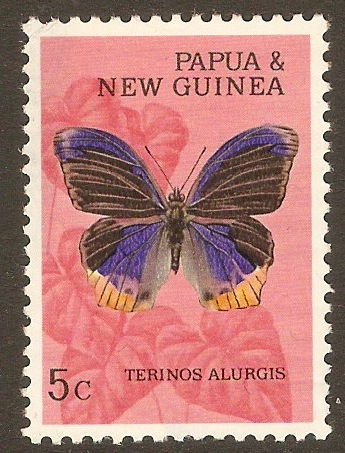 Papua New Guinea 1966 5c Butterfly series. SG85.