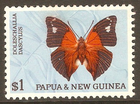 Papua New Guinea 1966 $1 Butterfly series. SG91.
