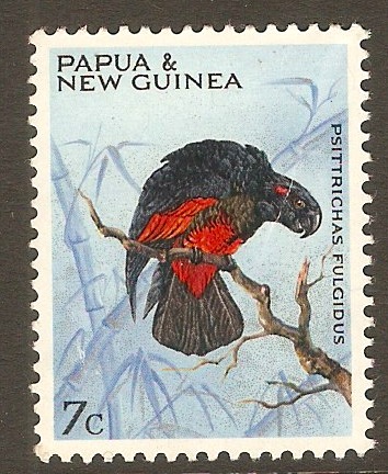 Papua New Guinea 1967 7c Parrots series. SG122.