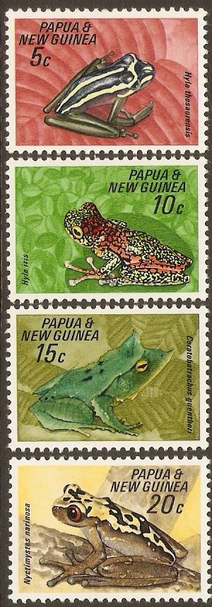 PNG 1968 Frogs Conservation Set. SG129-SG132.