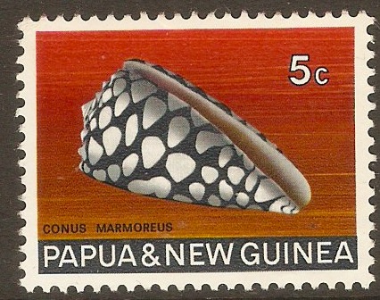 Papua New Guinea 1968 5c Sea Shells series. SG140.