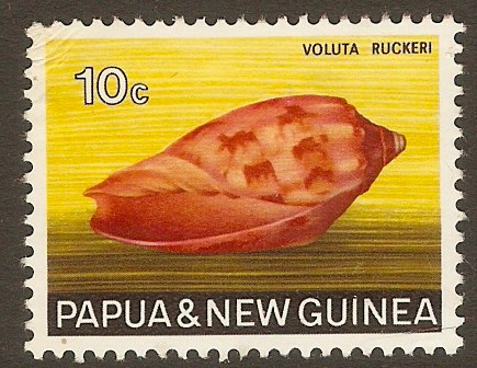 Papua New Guinea 1968 10c Sea Shells series. SG142.