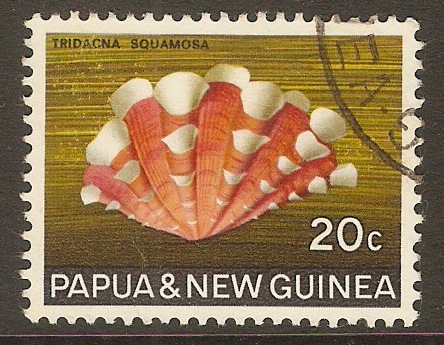 Papua New Guinea 1968 20c Sea Shells series. SG145.