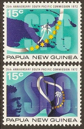 PNG 1972 South Pacific Com. Set. SG214-SG215.