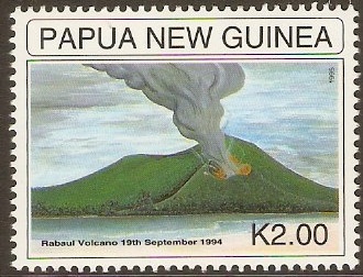PNG 1995 2k Volcanic Eruption Stamp. SG771.