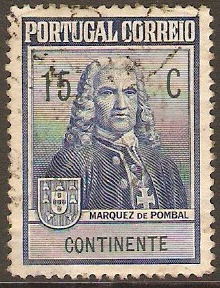 Portugal 1925 15c Blue Charity Stamp. SGC668.