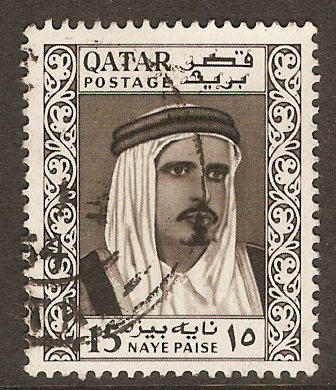 Qatar 1961 15np Black. SG28.