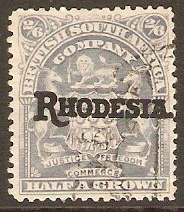 Rhodesia 1909 2s.6d Bluish grey. SG108.